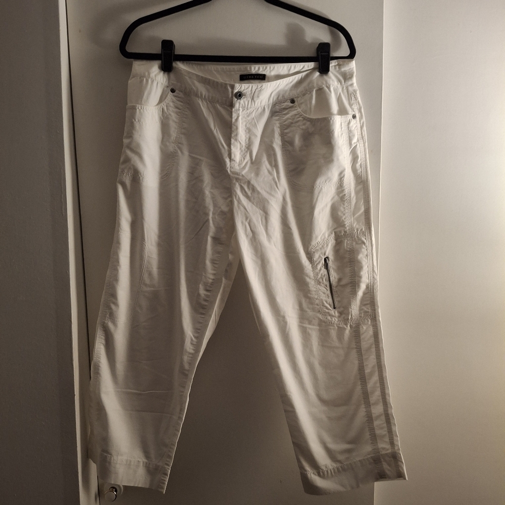 Axcess, A Liz Claiborne Company, Women's White Cargo Pants